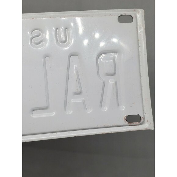 U.S.A Ralph Personalized White Red Collectible Mini License Bicycle Bike Plate - Picture 8 of 12